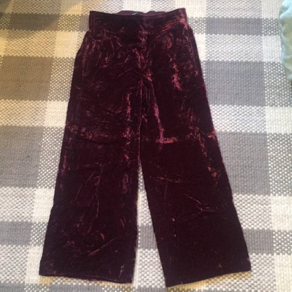 Crushed velvet madewell pants